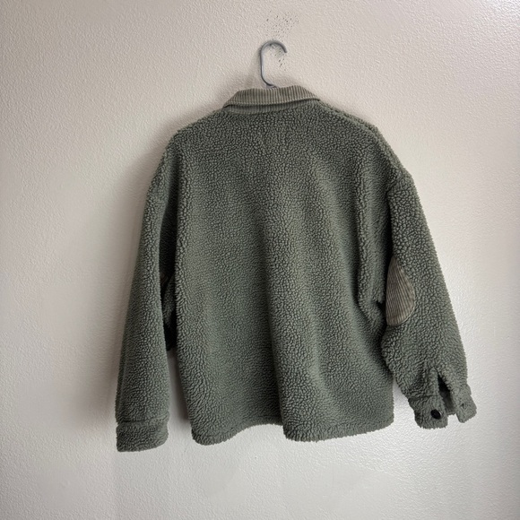 Zara Deep Pile Button Up Jacket Shirt Size Small - Picture 4 of 7